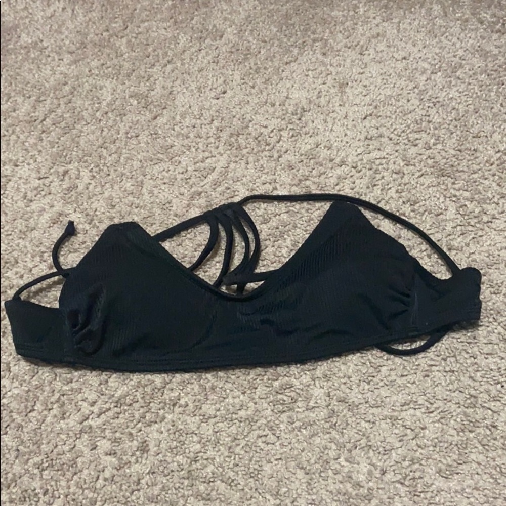 A black swim top